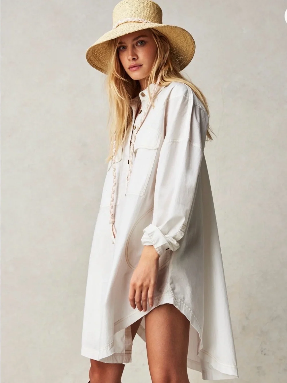 We the free poppy maxi shirt dress